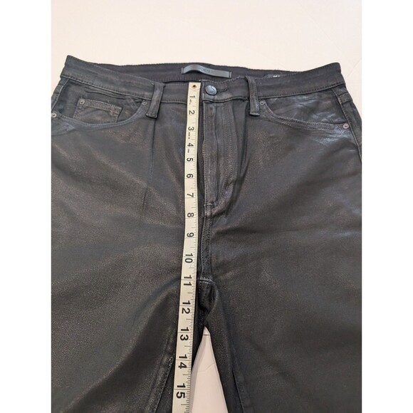 Joe's Jeans Black Sheen Skinny High Waisted 31 Ankle The Charlie - Picture 11 of 13